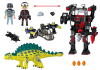 Playmobil Dino Rise Αγκυλόσαυρος με μαχητή εναντίον ρομπότ 70626
