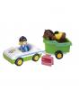 ΟΧΗΜΑ ΜΕ ΤΡΕΙΛΕΡ ΜΕΤΑΦΟΡΑΣ ΑΛΟΓΟΥ PLAYMOBIL 1 2 3 - 70181