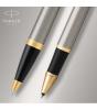 ΣΕΤ ΔΩΡΟΥ PARKER ΣΤΥΛΟ BALLPEN + ROLLERBALL IM DUO BRUSHED METAL GT 2093217 
