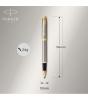 ΣΕΤ ΔΩΡΟΥ PARKER ΣΤΥΛΟ BALLPEN + ROLLERBALL IM DUO BRUSHED METAL GT 2093217 