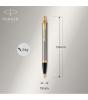 ΣΕΤ ΔΩΡΟΥ PARKER ΣΤΥΛΟ BALLPEN + ROLLERBALL IM DUO BRUSHED METAL GT 2093217 